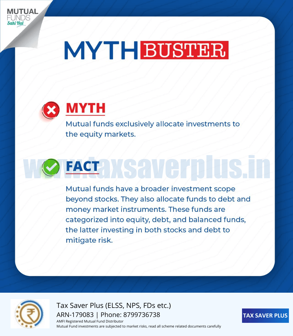 Mutual Fund Myth Buster 6 | www.taxsaverplus.in