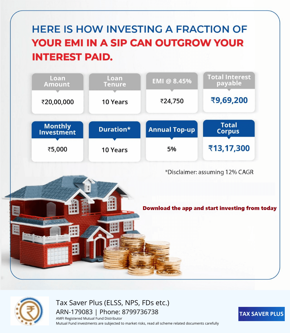 Learn how an SIP can outgrow your interest paid | Tax Saver Plus
