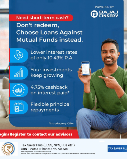 Loans Against Mutual Funds | Tax Saver Plus