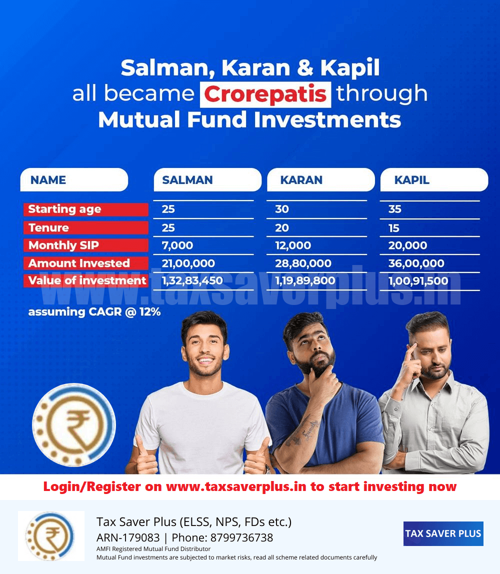 Become a Crorepati by Age 50 | Tax Saver Plus