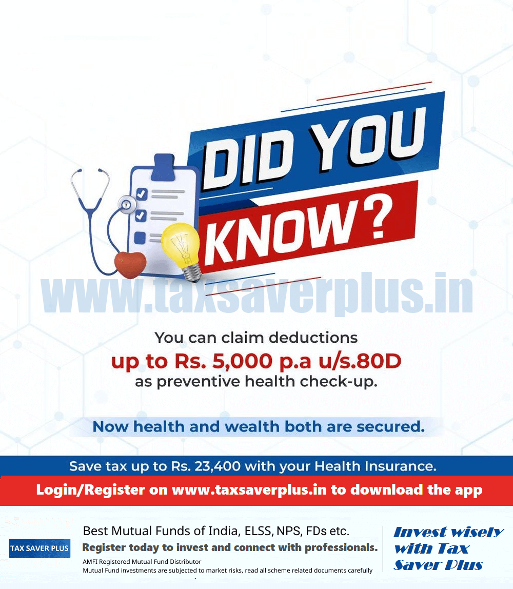 Enjoy the Benefits of Preventive Checkups | Tax Saver Plus