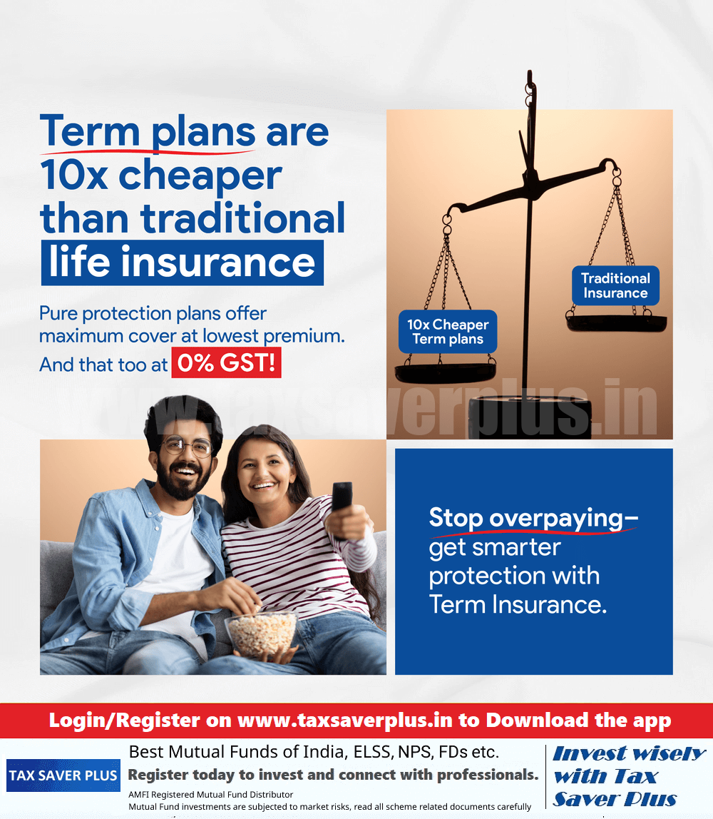 Pay less. Protect more | Tax Saver Plus