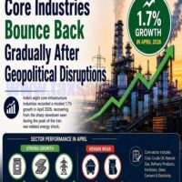 Core industries bounce back after geopolitical disruptions.......click here to expand.